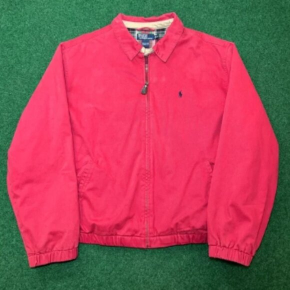 Vintage Polo Ralph Lauren Jacket Mens XXL Harrington Plaid Lined 90s - Picture 1 of 7